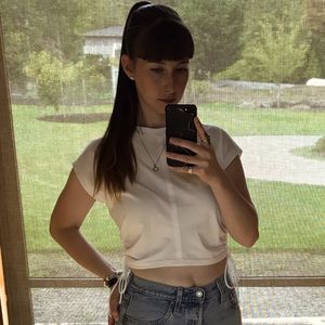 Wilfred side tie crop tee